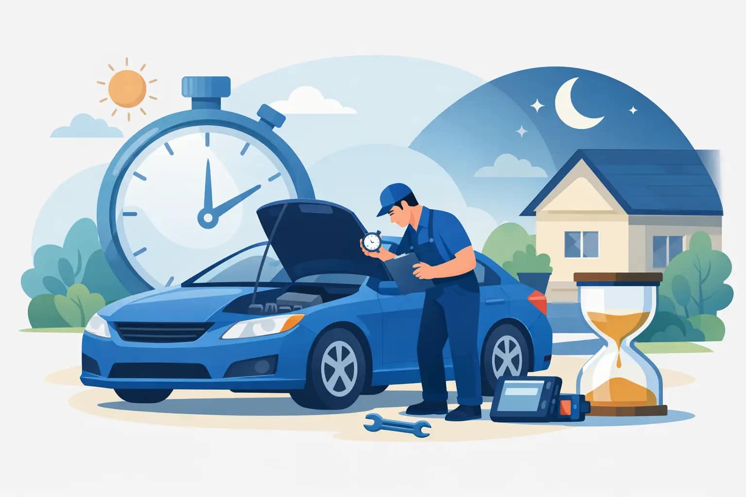 Cât durează inspecția auto acasă Cât durează inspecția auto acasă