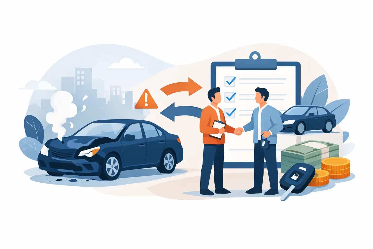 Cum vinzi mașina după accident corect și rapid Cum vinzi mașina după accident corect și rapid