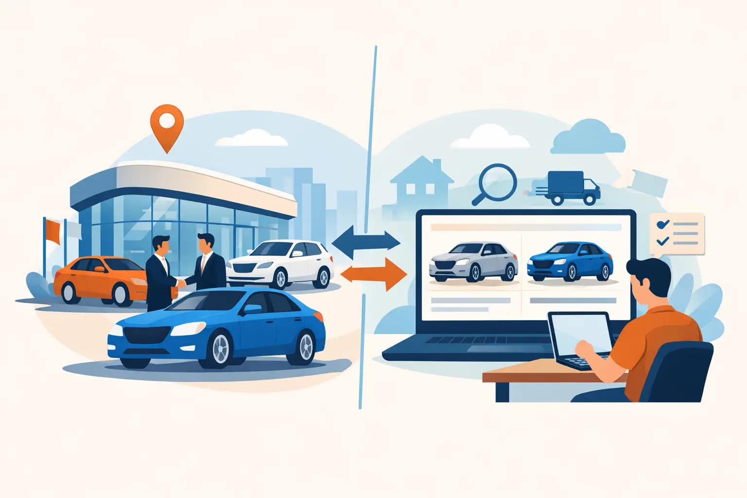Dealer auto versus comparator direct Dealer auto versus comparator direct