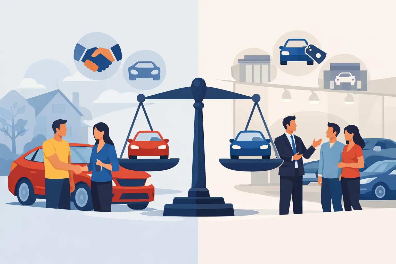 Vânzare auto privată versus dealer: ce alegi? Vânzare auto privată versus dealer: ce alegi?